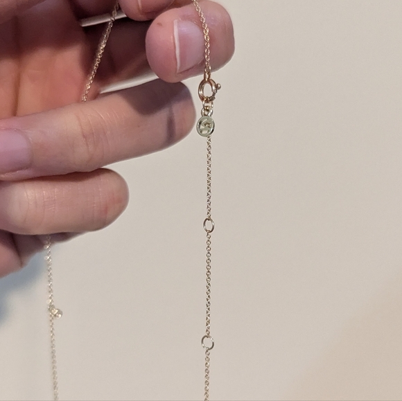 Mejuri 14k diamond station necklace old style - Picture 7 of 9